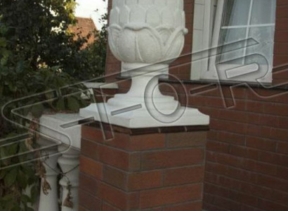 Garden figure sculpture stone decor garden column sculpture design flower abstract new